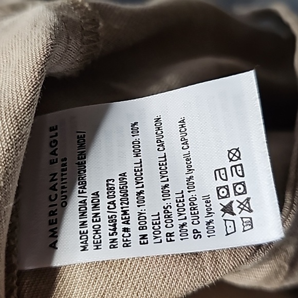 American Eagle Outfitters Tan Hooded Jacket - Picture 8 of 8